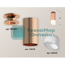 Светильник Ambrella Light XS6326083 PPG/FR золото розовое полированное/белый матовый MR16 GU5.3 (N6906, C6326, N6256)