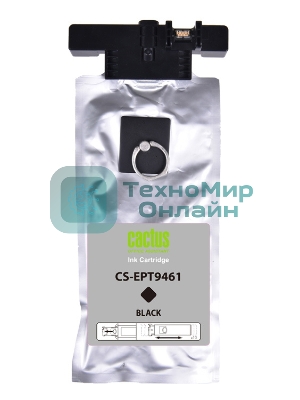 Картридж струйный Cactus CS-EPT9461 (T9461) черный пигментный (180 мл) для Epson WF-C5290DW/WF-C5790DW