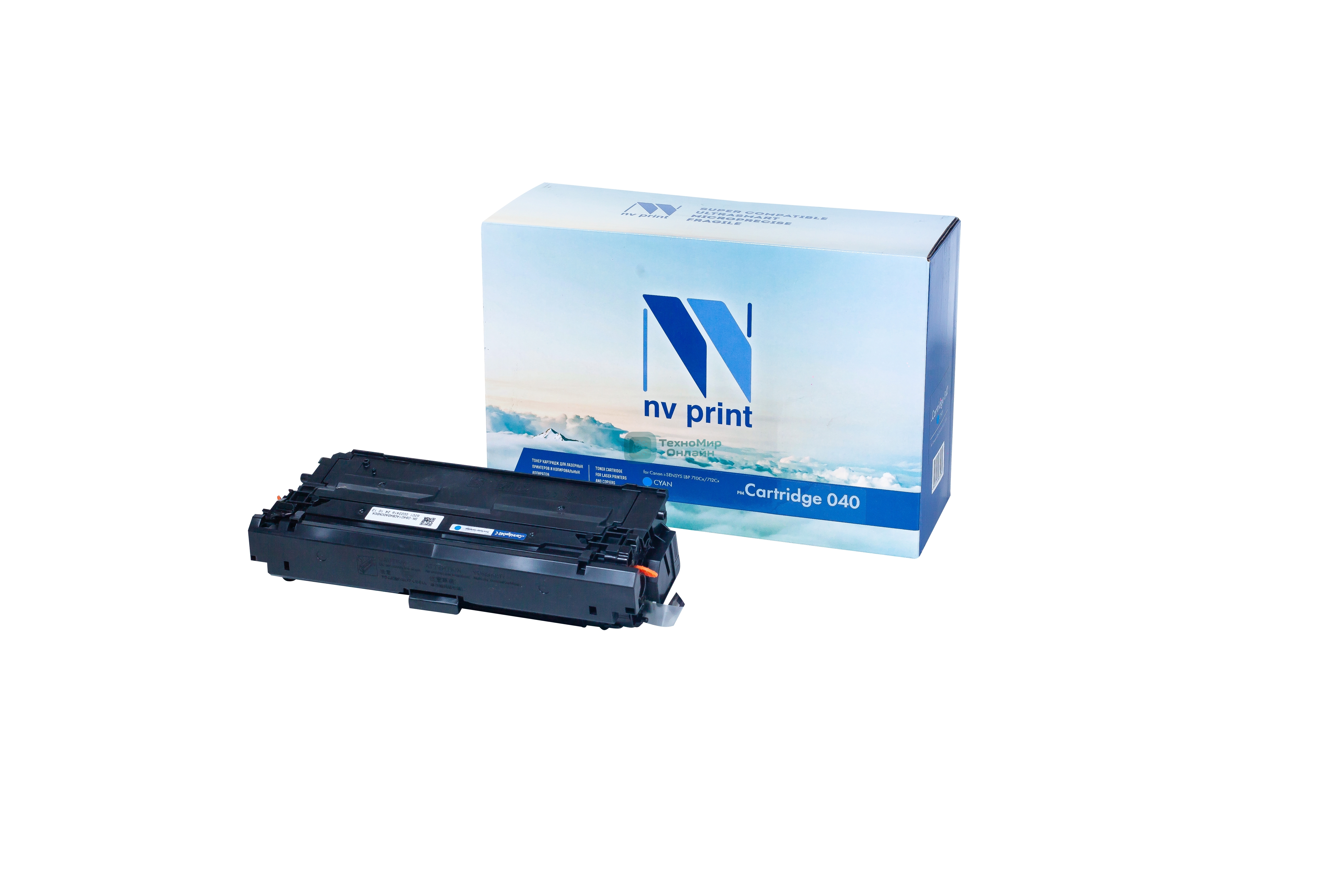 Картридж лазерный NVPrint совместимый NV-040 Голубой для Canon i-SENSYS LBP 710Cx/712Cx (5400k)