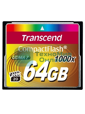 Флеш карта CF 64Gb Transcend TS64GCF1000 (1000X) 