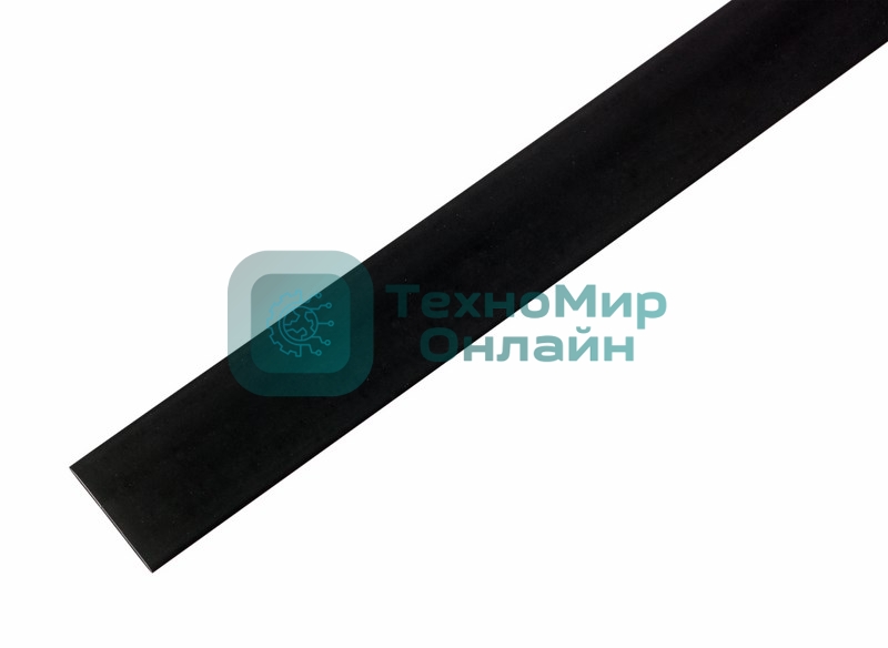 Термоусаживаемая трубка Rexant 13,0/6,5 мм, черная, упаковка 50 шт. по 1 м