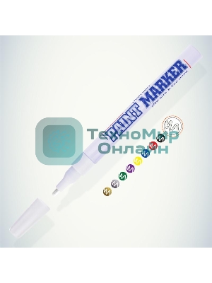 Маркер-краска Slim 2мм нитро-основа белый MunHwa Б0048234
