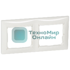 Рамка 2-м Valena горизонт. белый (DIY-упак.) Legrand 694241