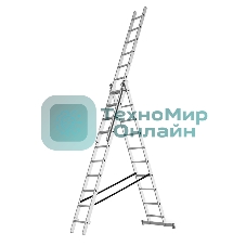 Трехсекционная промышленная лестница Rexant 3x10