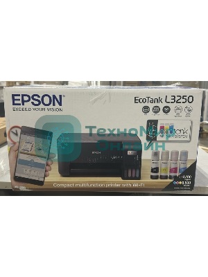 (Из ремонта, рабочий, гарантия 7 дней) МФУ струйное Epson L3250 (C11CJ67412/C11CJ67418/C11CJ67405/C11CJ67408/C11CJ67503/C11CJ67508/C11CJ67523), A4, цветное, печ. до 33 стр/мин. (ч/б) до 15 стр/мин. (цвет), скан. до 11 стр/мин. (ч/б) 28 стр/мин. (цвет), 1440 x 5760 dpi (печать) 1200x2400dpi (скан.), USB, Wi-Fi