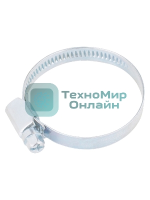 Хомуты Сибртех нержав. сталь, стандартное болтовое крепление 25-40 мм, ширина 9 мм, 50 шт.