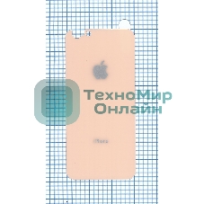Защитное заднее стекло для iPhone 6/6S золотистый