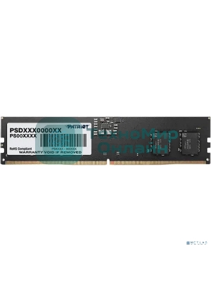 Оперативная память Patriot Signature, DDR5, 32Gb (1x32 GB), 5200 MHz, CL42, DIMM