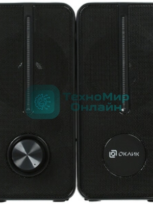 Акустическая система Оклик OK-120U 2.0 черный 6Вт