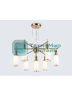 Люстра Ambrella light LH55278/7 BS/FR латунь/белый матовый E14*7 max 40W D640*1390