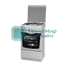 Плита газовая De Luxe 5040.37Г (КР) белый, конфорок 4 шт, духовка 43 л, 50 см x 85 см x 50 см