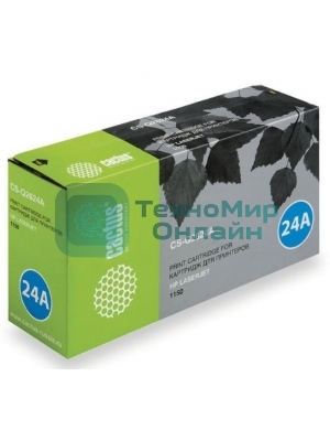 Картридж лазерный Cactus CS-Q2624A черный (2500 стр.) для HP LaserJet 1150