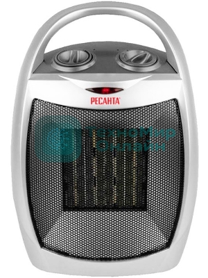 Тепловентилятор Ресанта ТВК-1, серебристый, 900/1800 Вт, 18 м2, термостат 67/2/3