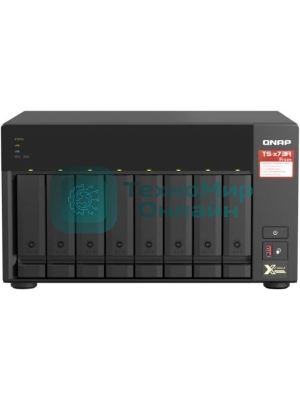 Сетевое хранилище без дисков SMB QNAP TS-873A-8G NAS, 8 trays 3,5