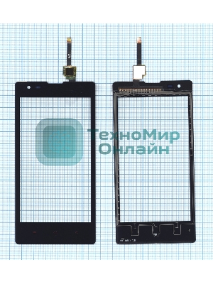 Сенсорное стекло (тачскрин) для Xiaomi Red Rice 1s, черное