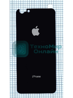 Защитное заднее стекло для iPhone 6/6S Plus черный