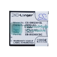 Аккумулятор CS-SMG361SL EB-BG360CBC для Samsung Galaxy J2 SM-J200F, SM-J200H 3.8V, 2000mAh, 7.60Wh