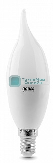Лампа светодиодная LED Gauss Elementary Candle Tailed E14 6Вт 3000К