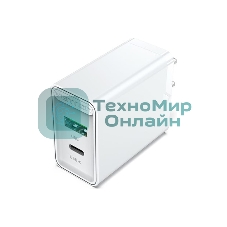 Сетевое зарядное устройство Vention 2-port USB(A+C) Wall Charger (18W/20W) EU-Plug белый