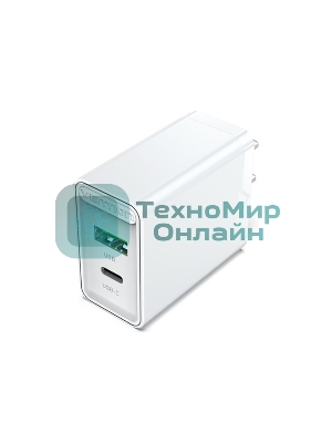 Сетевое зарядное устройство Vention 2-port USB(A+C) Wall Charger (18W/20W) EU-Plug белый