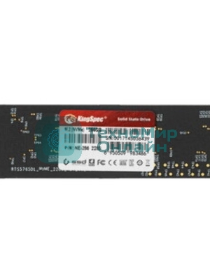 Накопитель SSD KingSpec NE-256, 256Gb, M.2 2280, PCIe 3.0 x4, NVMe, R/W 2000/1300