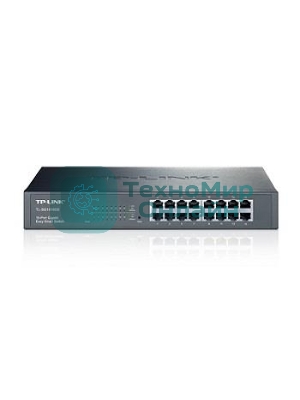 Коммутатор сетевой TP-Link SMB TL-SG1016DE 16-Port Gigabit Easy Smart Switch, 16 10/100/1000Mbps RJ45 ports, MTU/Port/Tag-based VLAN, QoS, IGMP Snooping