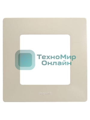 Рамка ETIKA 1 пост, сл. кость