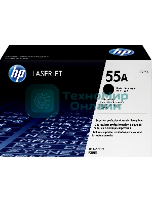 Картридж лазерный HP CE255A черный LJ P3015 (6000 стр.)