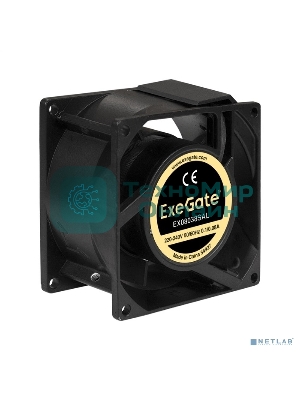 Вентилятор для корпуса ExeGate EX08038SAL черный, 80 мм, 2500 об/мин, 34 дБ