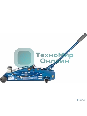 Домкрат Stels 51132 гидравлический подкатной с фиксатором 2.5 т safety pin 140-385 мм в кейсе