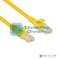 Патч-корд ExeGate UTP-RJ45-RJ45-5e-5M-YL, UTP, cat.5e, 5м, желтый