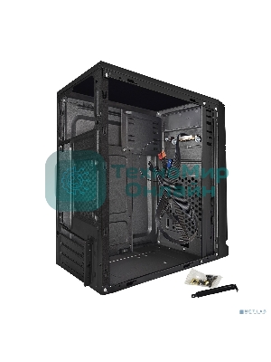 Компьютерный корпус ExeGate EX283057RUS Minitower ExeGate BAA-106 Black, mATX, (AAA350, 80мм), 2хUSB, Audio