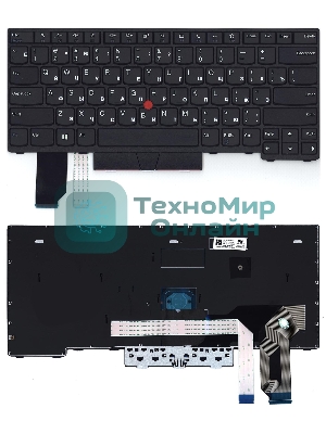 Клавиатура для ноутбука Lenovo ThinkPad L14 gen 1/2 черная