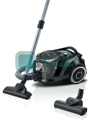 Пылесос Bosch BGS412234, безмешковый, емкость пылесборника 2.4 л, сухая уборка, циклонная система фильтрации, черный