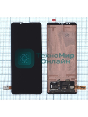 Дисплей для Sony Xperia 5 III в сборе с тачскрином черный orig lcd