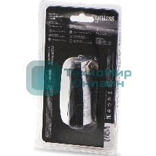 Фонарь налобный Gauss GFL410 черный 3Вт лам.:светодиодный встроенный аккумулятор (GF410)