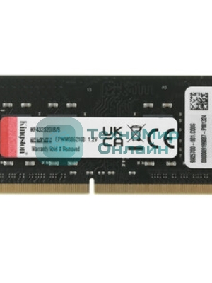 Оперативная память Kingston Fury Impact, DDR4, 8GB (1x8GB), 3200MHz, CL20, SO-DIMM