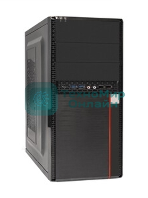 Компьютерный корпус Minitower ExeGate BA-204U-UNS350 (mATX, БП UNS350 с вент. 12см, 2*USB+2*USB 3.0, аудио, черный)