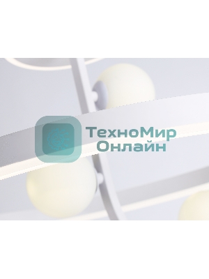 Потолочный светодиодный светильник Ambrella light FL66261/1+3 WH белый 56W 3000K-6400K+G9/3 D500*358 (ПДУ ИК)