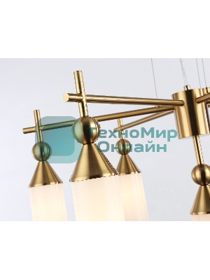 Люстра Ambrella light LH55278/7 BS/FR латунь/белый матовый E14*7 max 40W D640*1390