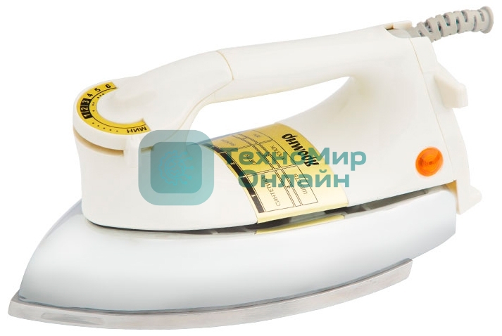 Утюг ЯРОМИР ЯР-003 белый Максимальная мощность 1400 Вт. Подошва из полированного алюминия. Автоматический контроль температуры нагрева. Индикатор нагрева утюга. Терморегулятор. Цвет: белый.