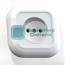 Розетка Кунцево-Электро 1-м СП Валентина 10А IP20 РС10-153 белый