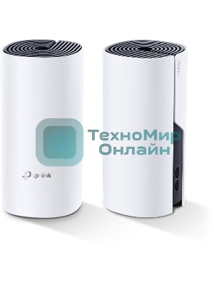 Бесшовный Mesh роутер TP-Link DECO P9 (2-PACK) AC1200 10/100/1000BASE-TX белый (упак.:2шт)