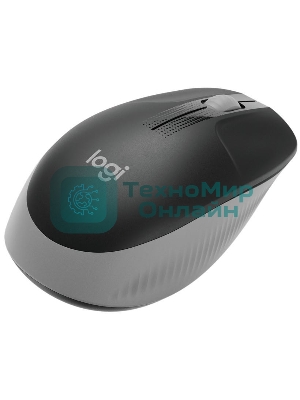 Мышь беспроводная Logitech M190 черный, 1000 dpi, радиоканал, USB, кнопки - 3