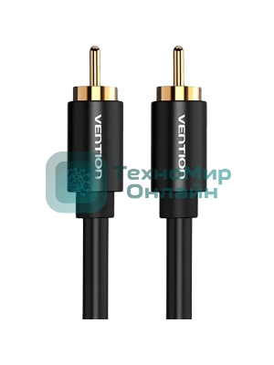 Кабель Vention аудио RCA M/RCA M - 1м черный