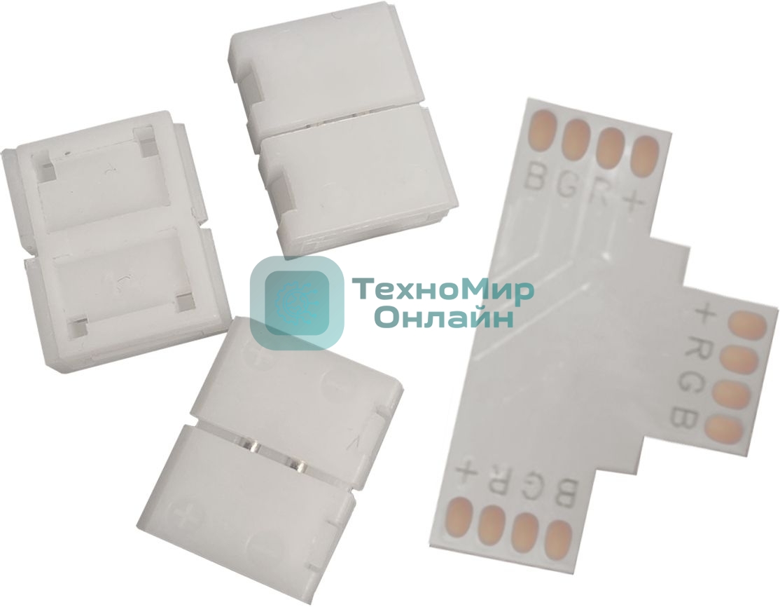 Набор коннекторов Gauss Basic для LED-ленты Т-образный RGb3014/5050/5060/5630 12V 10мм IP20