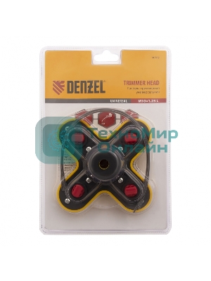 Головка триммерная универсальная гайка Denzel М10х1, 25 левая