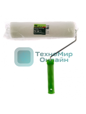 Валик Сибртех Поролон с ручкой, 250 мм, D 48 мм, D ручки 6 мм