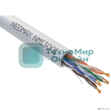 Коммутационный шнур NEOMAX (NM13001-003) UTP 0.3м, гибкий, cat.5е, серый, многожильный