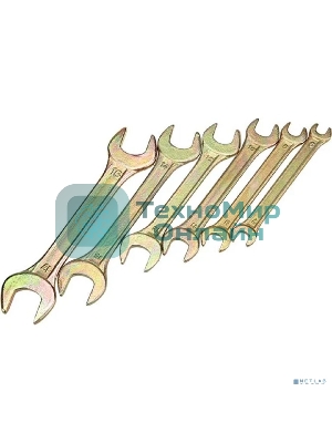 Набор ключей рожковых Rexant (6х7-16х17 мм), 6 шт., желтый цинк